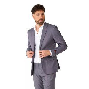 Men's OppoSuits Daily 2-piece Suit Set Color: Dark Gray, Size: 36